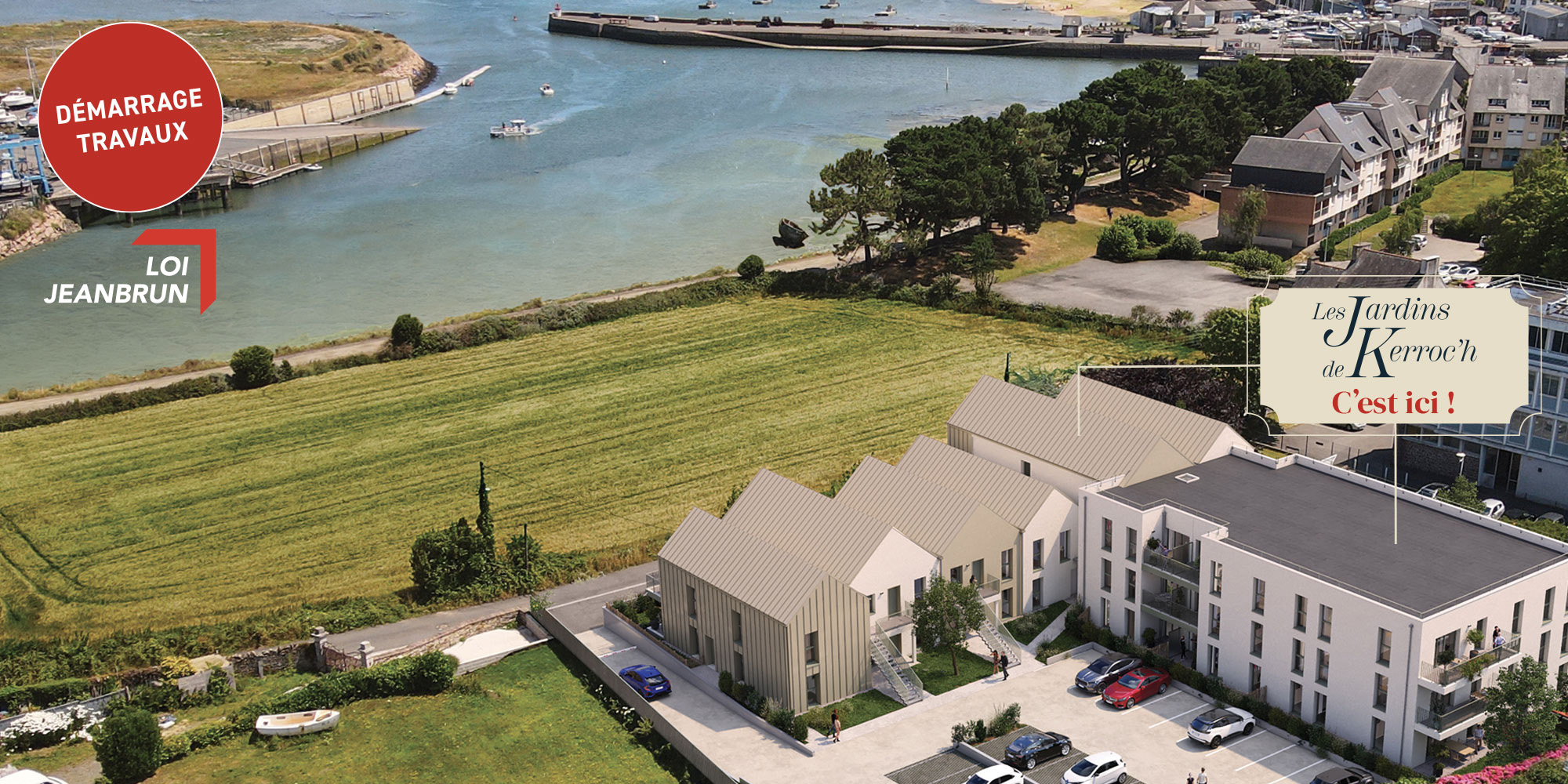 Les Jardins de Kerroc'h, immobilier neuf à Paimpol demarrage travaux 